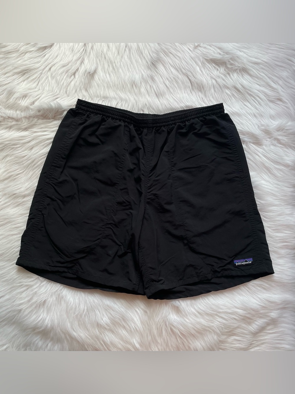 Patagonia baggies shorts black 6” men’s M medium quick dry unlined shorts